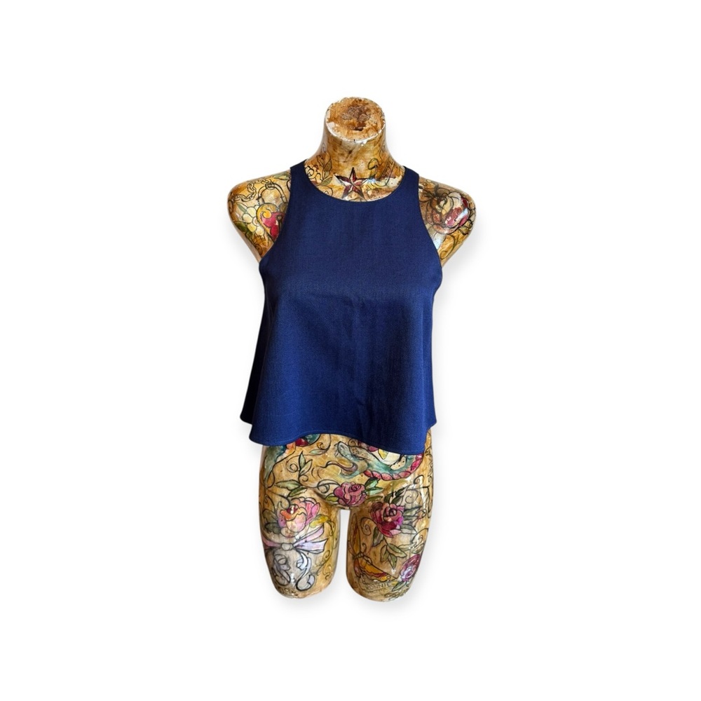 Blaque Label navy blue sleeveless top casual layer XS